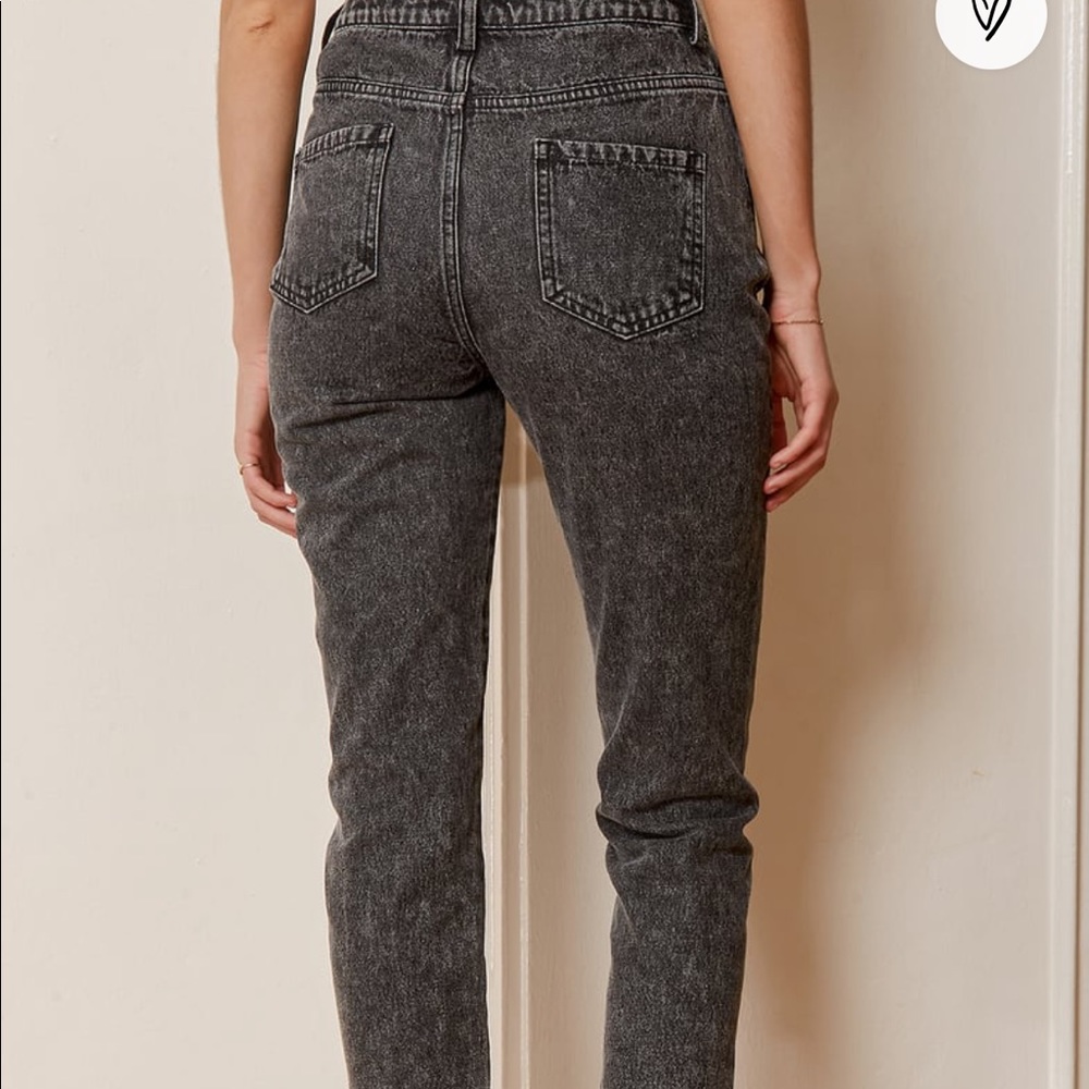 Lulus Precision Washed Black High Rise Cropped - Picture 5 of 9
